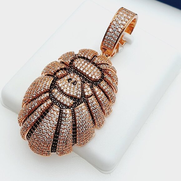 "14K Gold Plated Cubic Zircon Pendant, INUS1BR200 - Picture 7 of 9